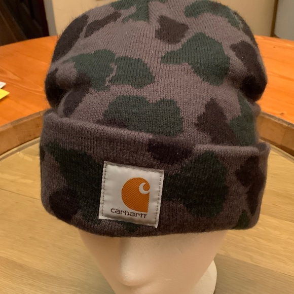 Carhartt Woodland Camo Beanie - Picture 1 of 5